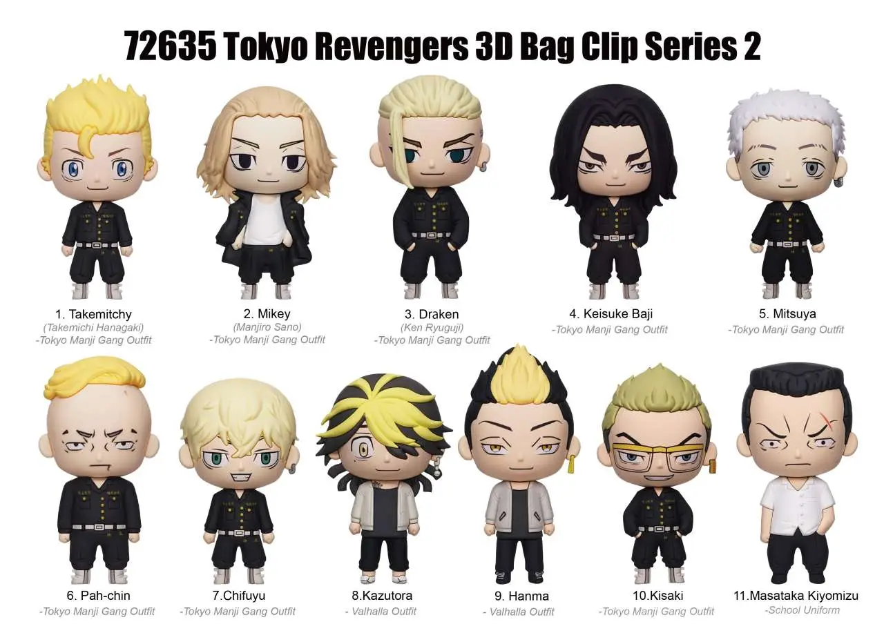 TOKYO REVENGERS - 3d Foam Bag Clip Series 2 - Figurine